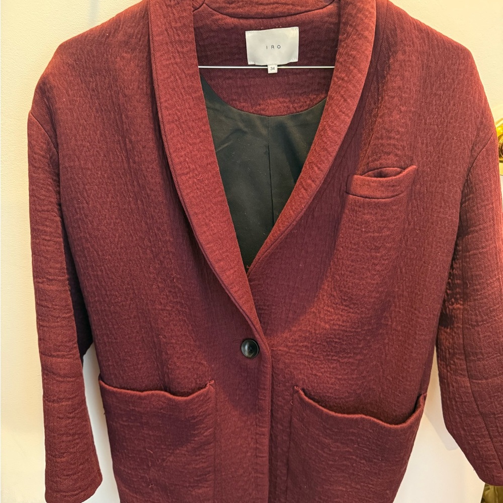 IRO Women's Deep Red Blazer